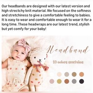 NEW Niceye Baby Girls Headbands with Bows Handmade Hair Accessories